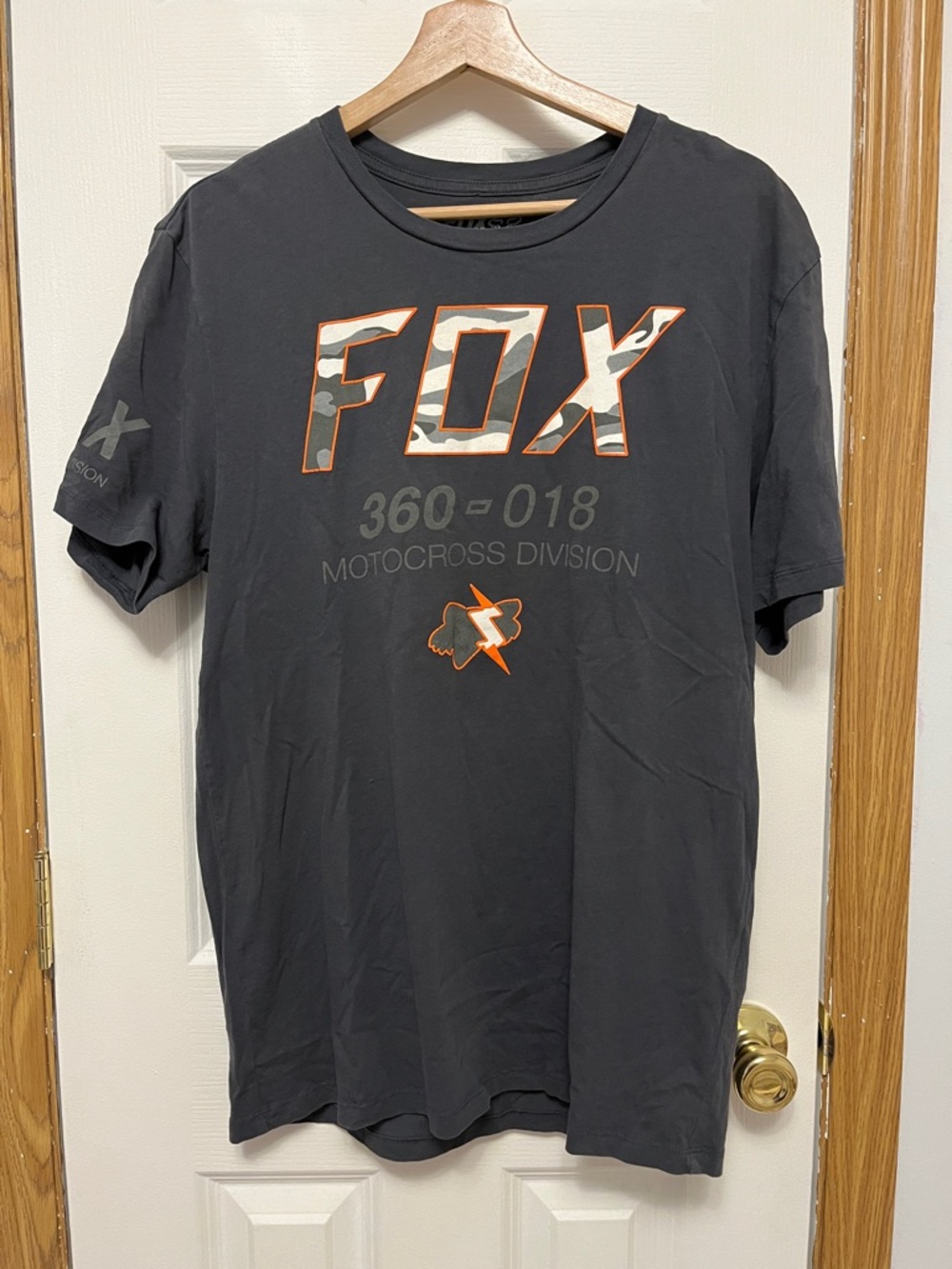 FOX Men’s Gray Short-Sleeve Motocross Graphic Tee
